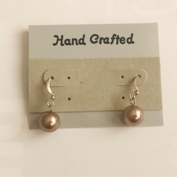 New Faux Pearl Earrings Handmade by American Artist - Picture 10 of 12